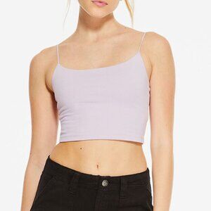 Light Purple Seriously Soft Scoop-Neck Cropped Cami - Aeropostale